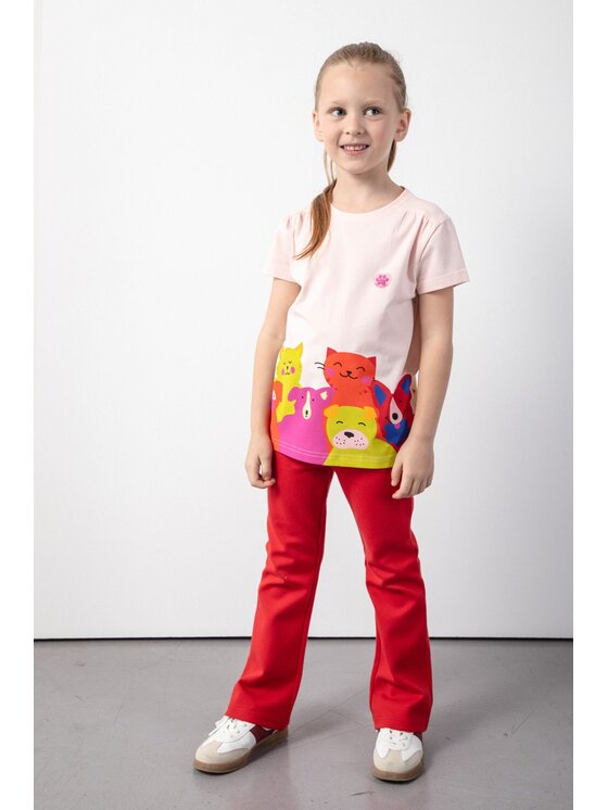 Coccodrillo Coccodrillo T-Shirt ZC5143201AGK-007 Różowy Regular Fit