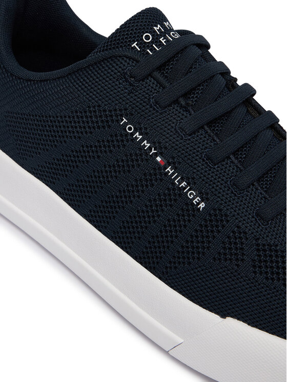 Tommy Hilfiger Tommy Hilfiger Sneakersy Th Court Knit FM0FM05823 Granatowy