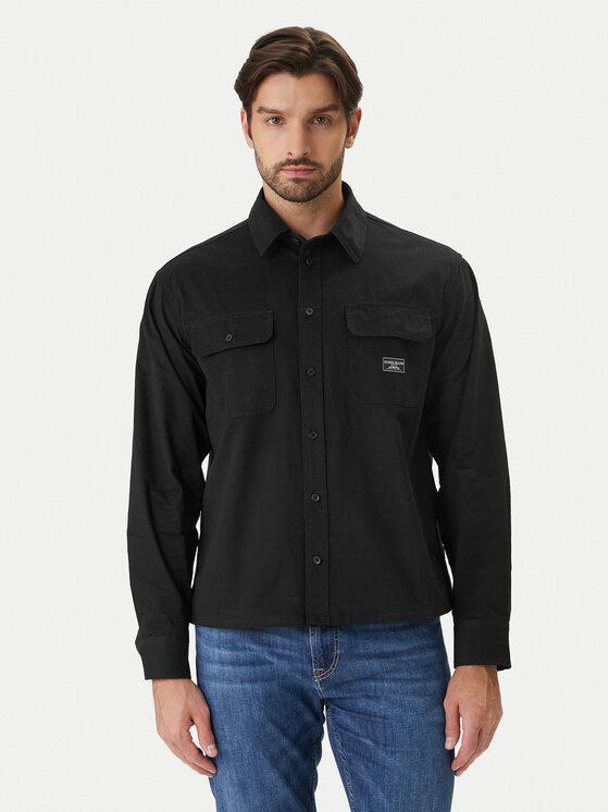 Guess Jeans Guess Jeans Cămașă M6RH60 WJ921 Negru Boxy Fit