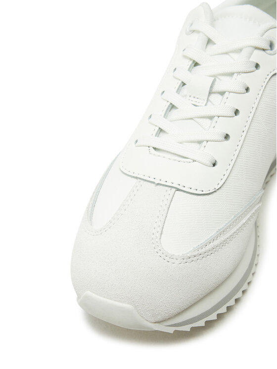 Calvin Klein Calvin Klein Snīkeri Runner Lace Up - Mono Mix HW0HW02294 Balts