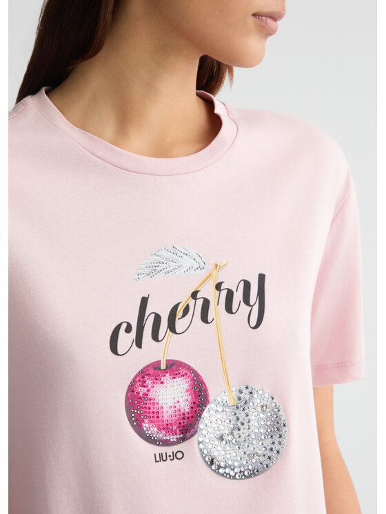 Liu Jo Liu Jo T-Shirt WA5343JS923M9517 Różowy Regular Fit