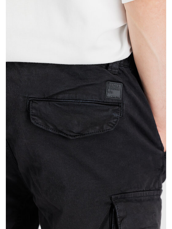 Alpha Industries Alpha Industries Szorty Airman Short Czarny Slim Fit