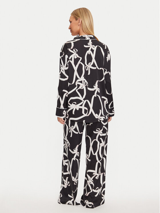 Guess Guess Pijama O4BX16 WEFC2 Negru Relaxed Fit