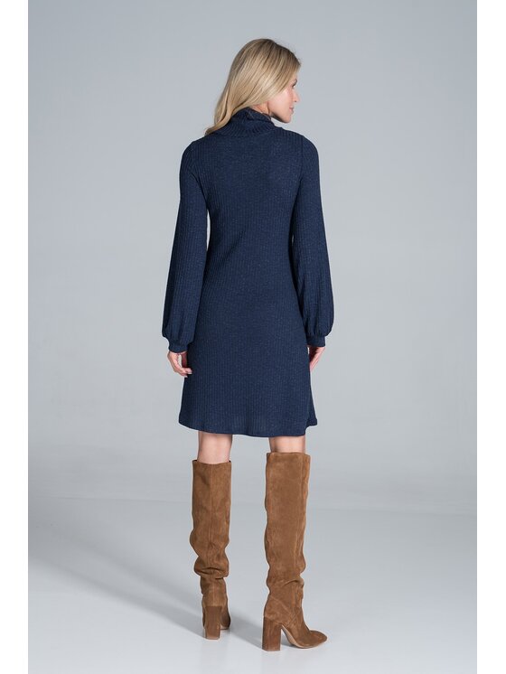 FIGL FIGL Sukienka M831 Granatowy Regular Fit