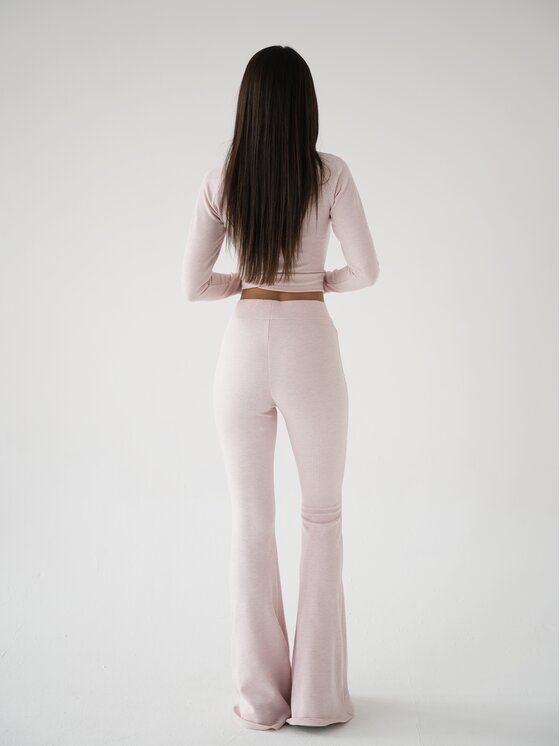 MissDenim MissDenim Longsleeve Cozy Różowy Second Skin Fit