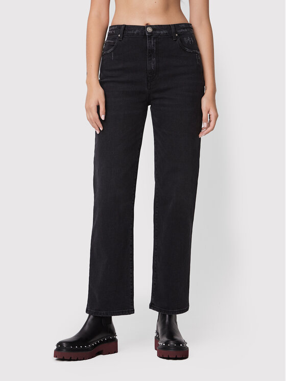 Pinko Jeans Sveva 1J1129 A09G Nero Straight Fit, taglia : 25