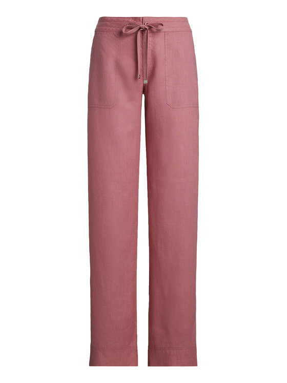 LAUREN RALPH LAUREN LAUREN RALPH LAUREN Kalhoty z materiálu 200735136022 Růžová Regular Fit
