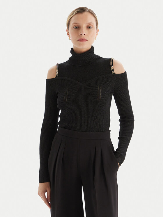 Fracomina Fracomina Поло FS25WT7020K559Q7 Черен Slim Fit