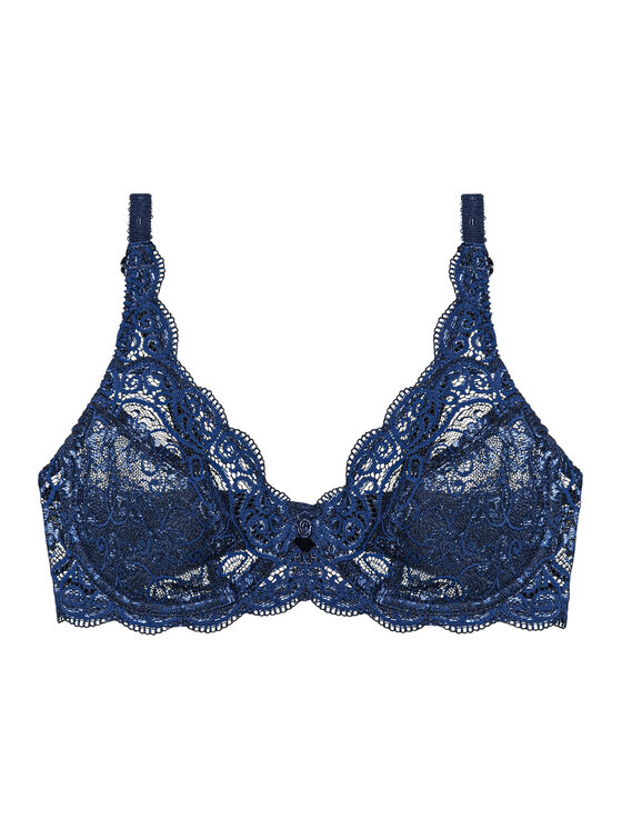 Triumph Triumph Reggiseno con ferretto Amourette 300 10166797 Blu scuro