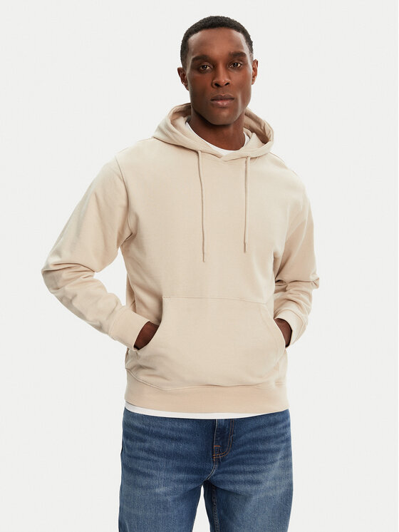 Jack&Jones Džemperis ar kapuci Charge 12257852 Bēšs Loose Fit