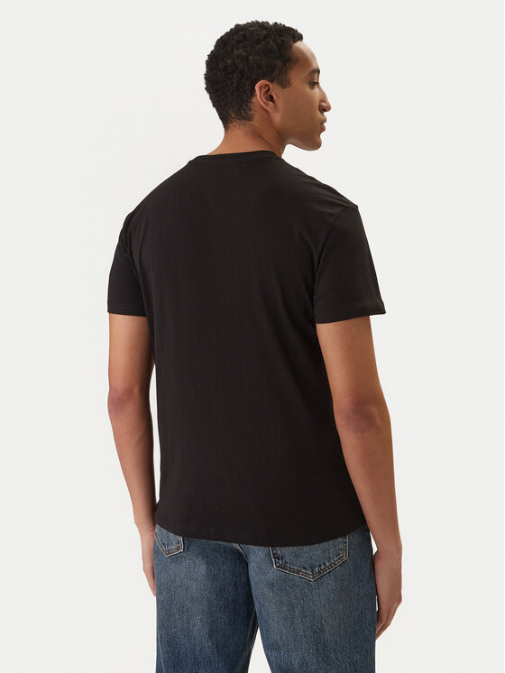 Tommy Jeans Tommy Jeans Póló Linear Logo DM0DM20744 Fekete Regular Fit
