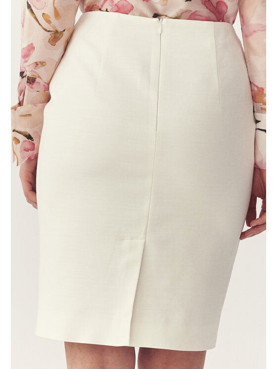 TATUUM TATUUM Midi sukně MONITA 1 Bílá Flare Fit