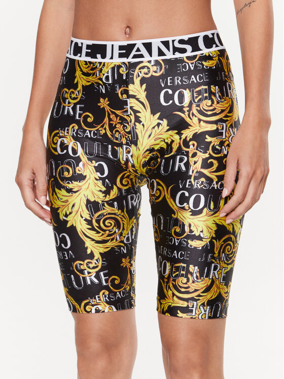 Versace Jeans Couture Versace Jeans Couture Cyklistické šortky 74HAC106 Čierna Slim Fit