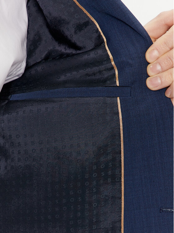 BOSS Boss Garnitur H-Huge 50509491 Granatowy Slim Fit