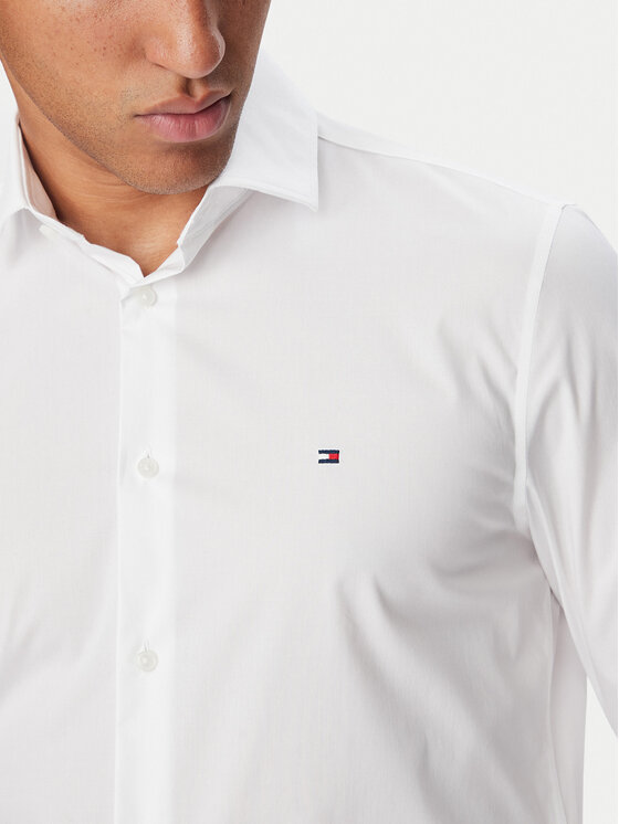 Tommy Hilfiger Tommy Hilfiger Koszula MW0MW43122 Biały Slim Fit