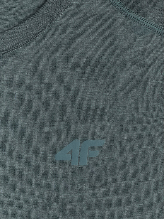 4F 4F Koszulka techniczna TREKKING Khaki Regular Fit