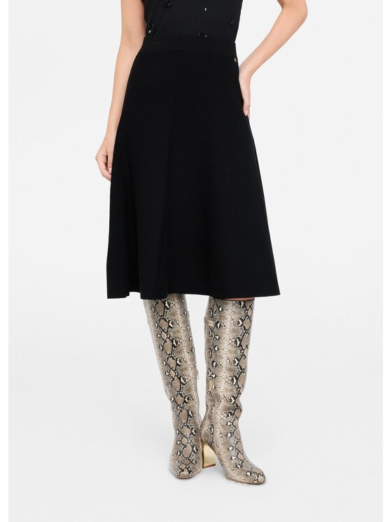 Liu Jo Liu Jo Gonna midi MF5365MS99E22222 Nero Regular Fit