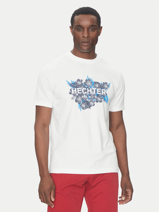 Hechter Paris Hechter Paris Marškinėliai 75018 151917 Balta Regular Fit