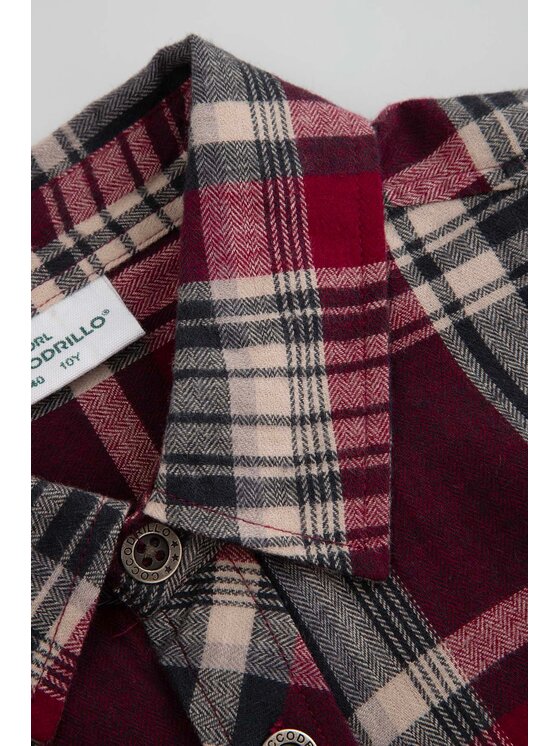 Coccodrillo Coccodrillo Košile WC6136101CHB-017 Bordó Regular Fit