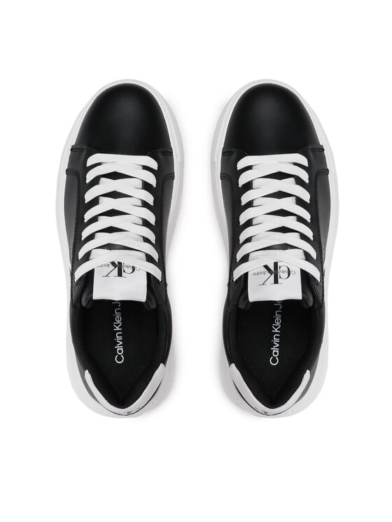 Calvin Klein Jeans Calvin Klein Jeans Tenisice Chunky Cupsole Laceup Mon Lth Wn YW0YW00823 Crna