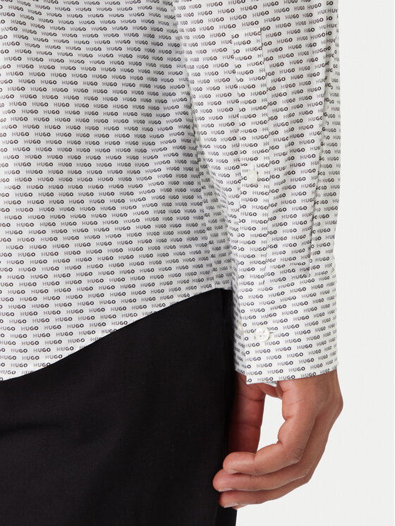 HUGO HUGO Hemd Kenno 50555318 Weiß Slim Fit