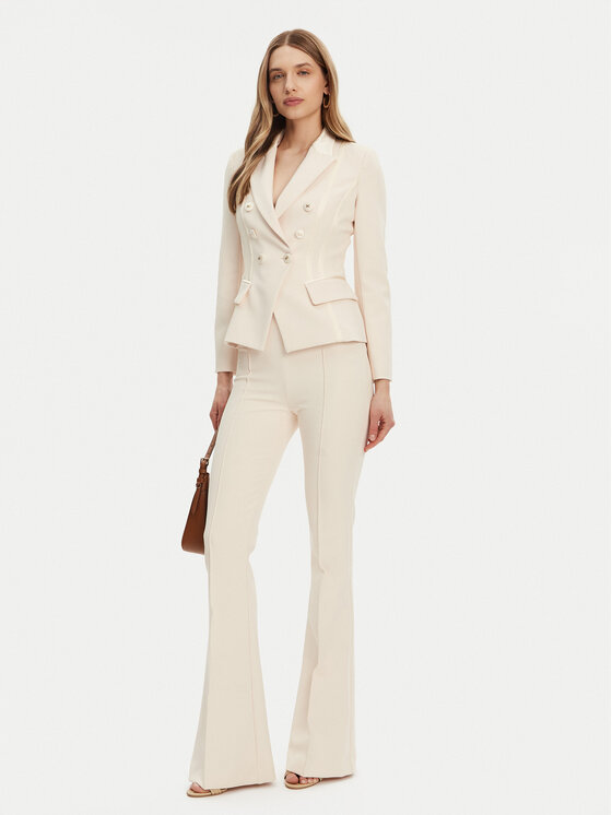 Elisabetta Franchi Elisabetta Franchi Spodnie outdoor 8053686307125 Biały Regular Fit