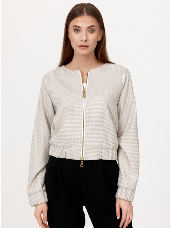 Bubala Bubala Kurtka bomber Casual Beżowy Loose Fit