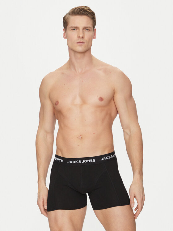 Jack&Jones Jack&Jones 3 bokseršortu pāru komplekts Solid 12254363 Melns