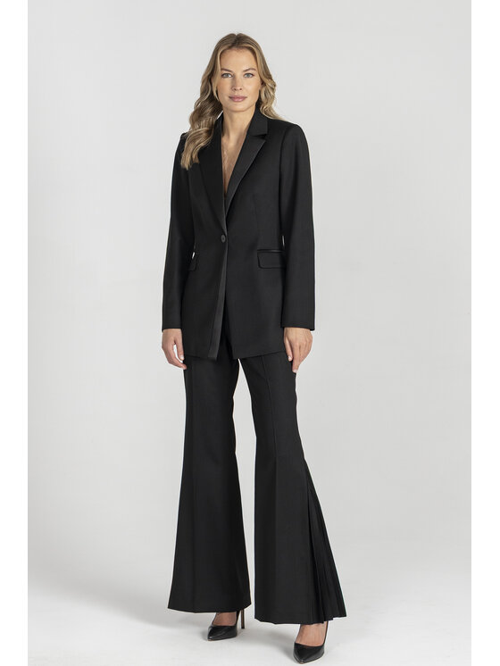 Deni Cler Milano Deni Cler Milano Spodnie materiałowe W-DC-5258-E5-K2-90-1 Czarny Loose Leg
