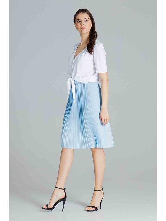 Lenitif Lenitif Bluzka L081 Biały Regular Fit