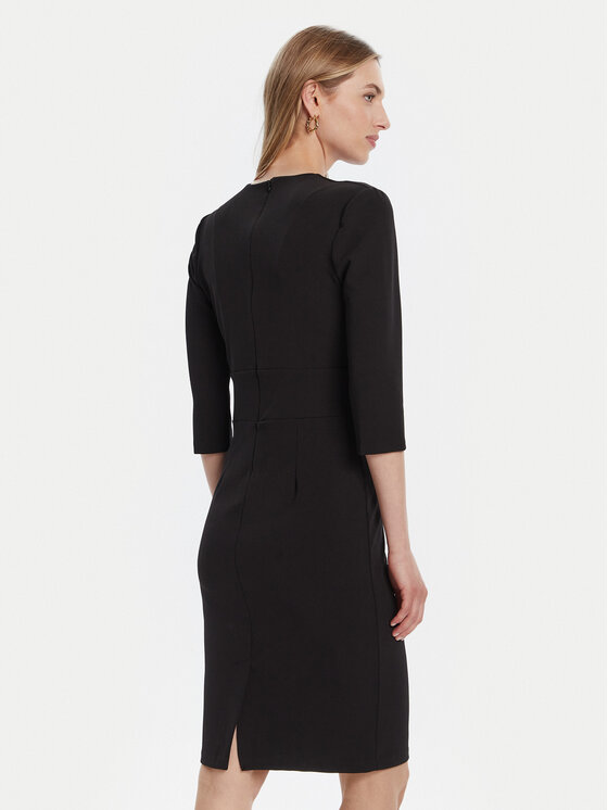 Rinascimento Rinascimento Koktel haljina CFC0126151003 Crna Slim Fit