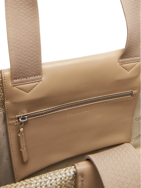 Calvin Klein Calvin Klein Torbica Ck Raffia Medium Shopper K60K613174 Smeđa