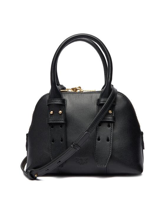 PINKO PINKO Kabelka Bowling Bag Zip Mini AI 25-26 PLTT 105333 A0QO Čierna