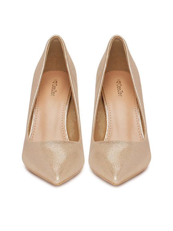 DeeZee DeeZee Pantofi cu toc subțire BG-681 Auriu