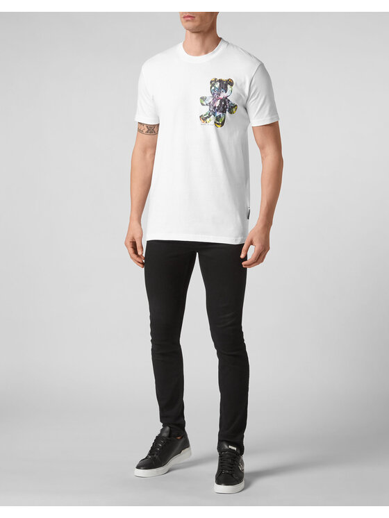 PHILIPP PLEIN PHILIPP PLEIN Tričko 323 Biela Regular Fit
