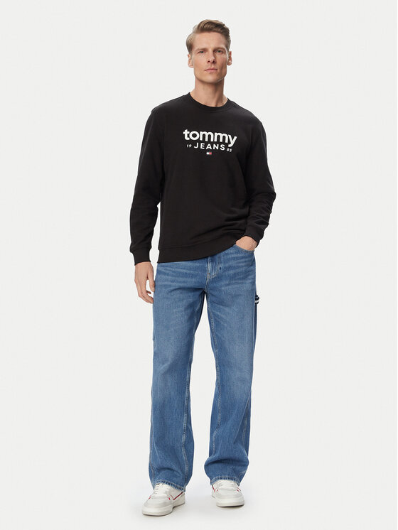 Tommy Jeans Tommy Jeans Džemperis ar kapuci Graphic DM0DM23392 Melns Regular Fit