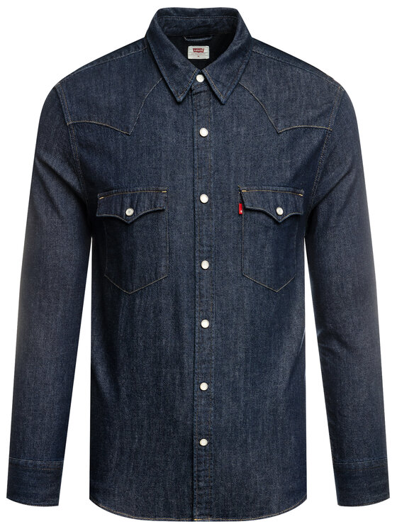 Levi's® Levi's® Ing Barstow Western Standard 85744-0000 Sötétkék Standard Fit