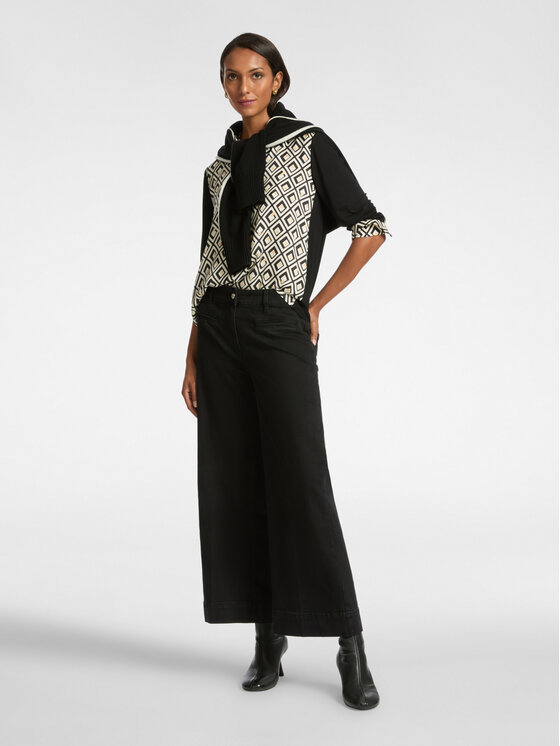 Elena Mirò Elena Mirò Jeans P493P000319N033 Nero Flare Fit