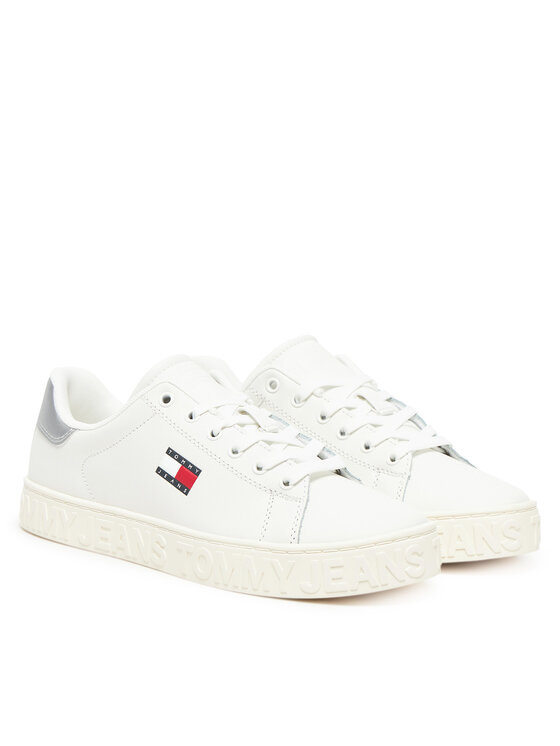 Tommy Jeans Tommy Jeans Tenisice Tjw Logo Outsole Sneaker Ess EN0EN02703 Écru