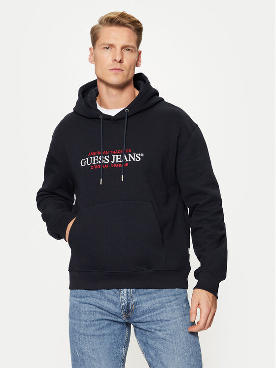 Guess Jeans Guess Jeans Μπλούζα M4YQ23 K9V31 Σκούρο μπλε Regular Fit