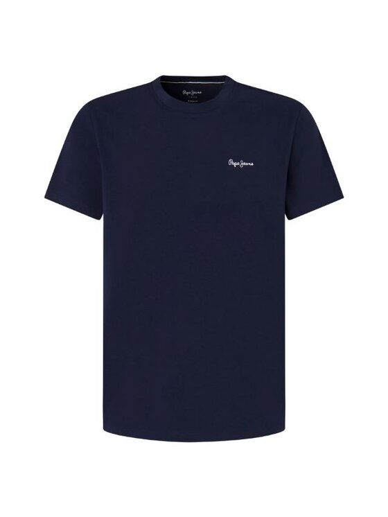Pepe Jeans Pepe Jeans T-Shirt PMU20016 595 Tmavomodrá Regular Fit