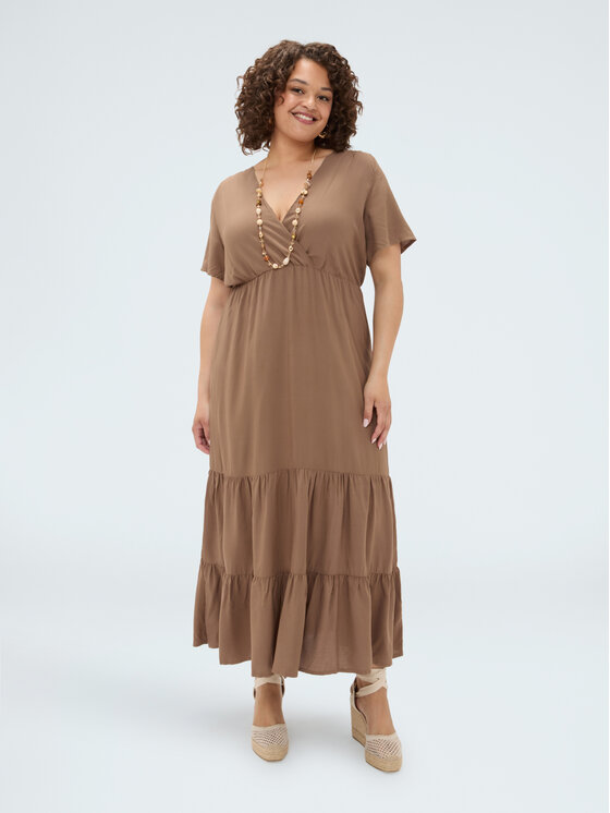 Fiorella Rubino Fiorella Rubino Sukienka wieczorowa 7026T001877N012 Brązowy A-Line Fit