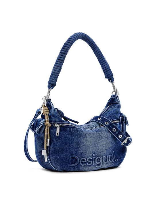 Desigual Torebka Half Logo Astana 25SAXD28 Niebieski | Modivo.pl