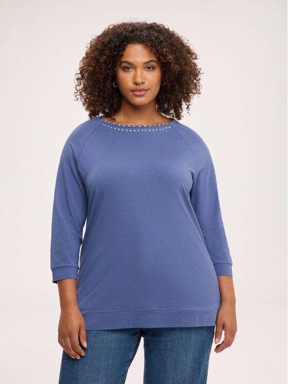 Fiorella Rubino Fiorella Rubino T-Shirt G0CTL009264N024 Niebieski Regular Fit