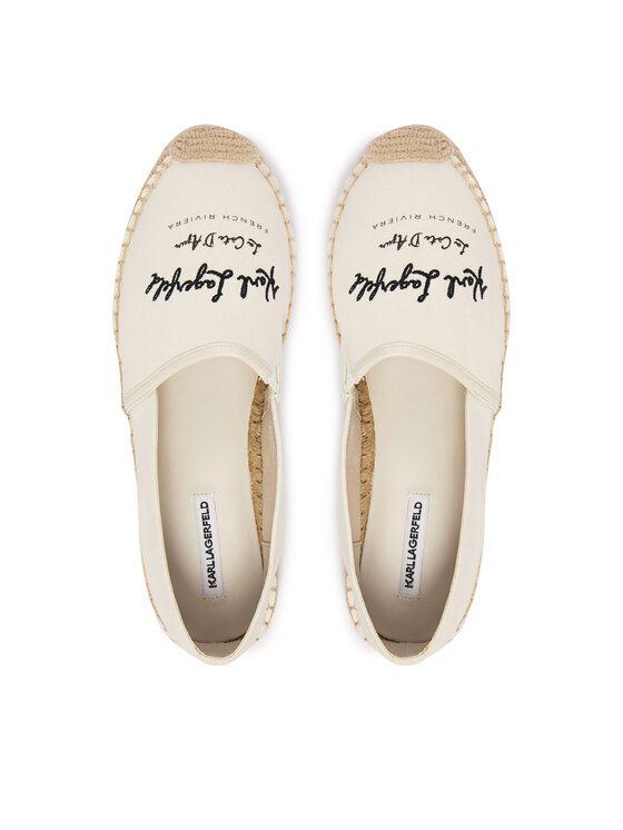 KARL LAGERFELD KARL LAGERFELD Espadryle KL80110A Écru