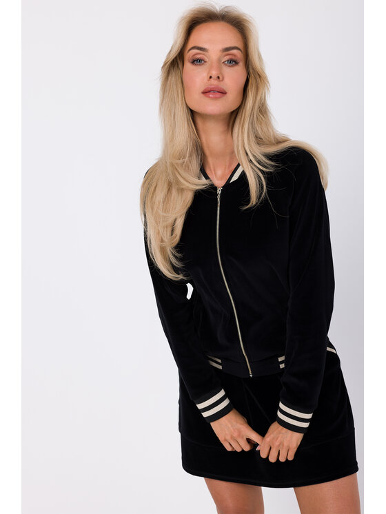 Made of Emotion Made of Emotion Bluza M766 Czarny Modern Fit