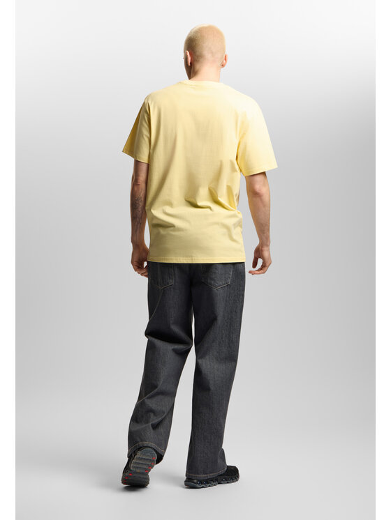 PROSTO. PROSTO. T-Shirt Crack Box Logo KL261MTEE1022 Żółty Regular Fit