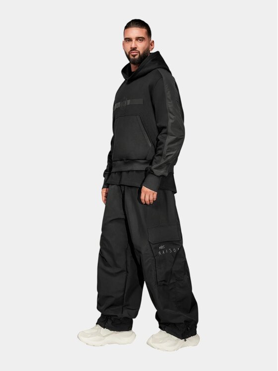 MADE BY SOCIETY MADE BY SOCIETY Kurtka anorak RELAXED FIT - H17497 Czarny Basic Fit