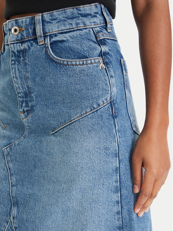 Patrizia Pepe Patrizia Pepe Gonna di jeans 8G0521/D1WZB-CB02 Blu Regular Fit