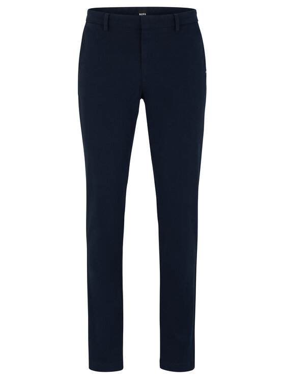 BOSS Boss Chino hlače Kaito1 50487966 Mornarsko modra Slim Fit